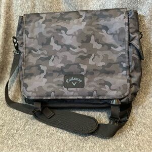 Gray and Black Camo Callaway Clubhouse Collection Messenger Bag